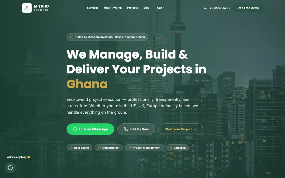 Mituho Projects website